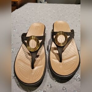 Crocs hard rubber sandals